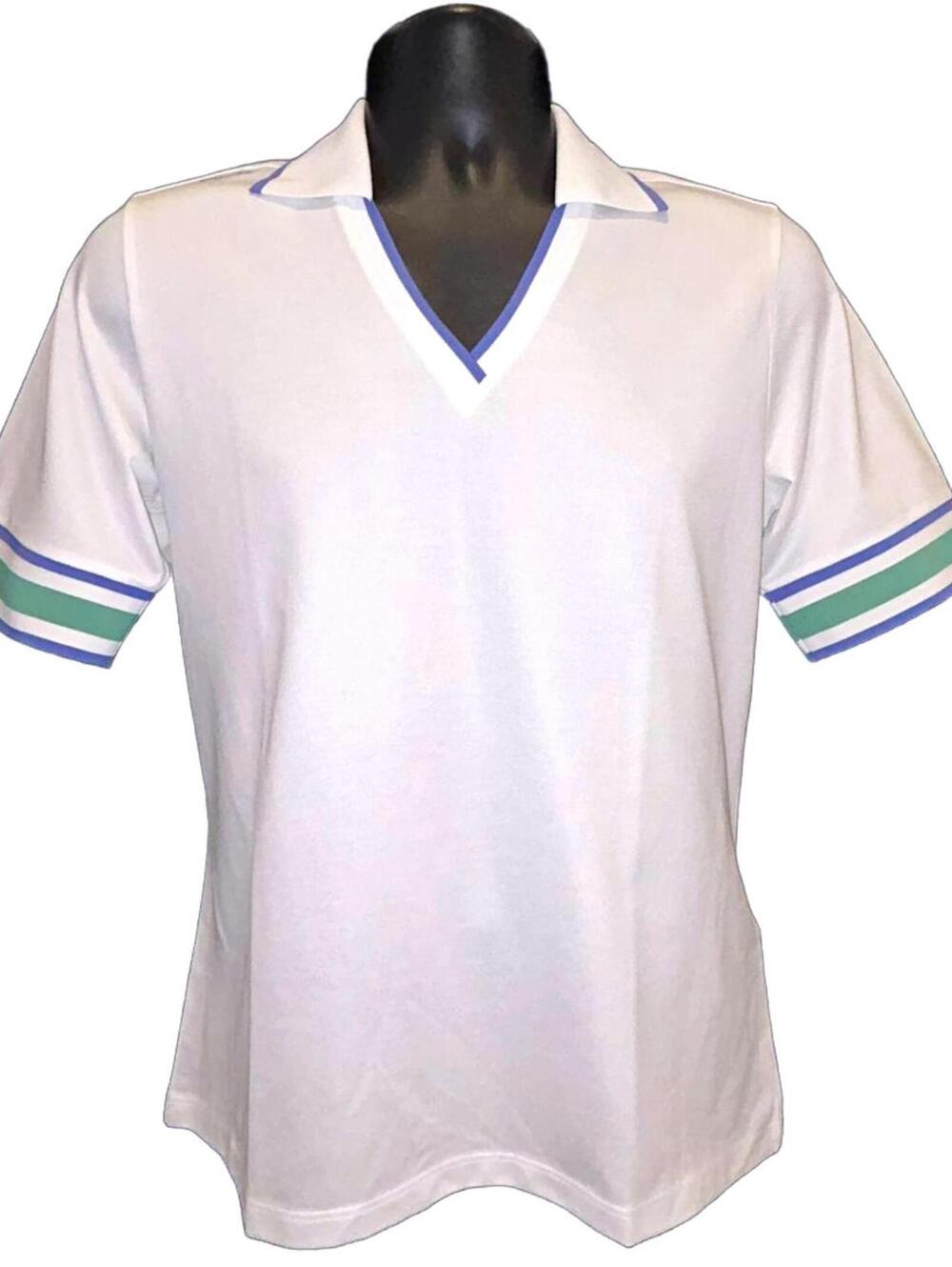 RLX Ralph Lauren Polo Shirt "White/Blue/Green" Women's M | NWT